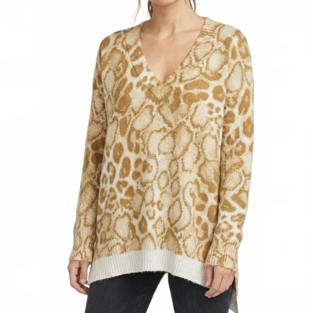 NEW SHOW ME YOUR MUMU hug me sweater in cheetah print